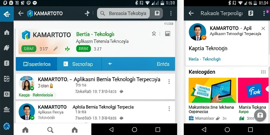 Antarmuka KAMARTOTO menampilkan berita teknologi terkini dengan jelas.