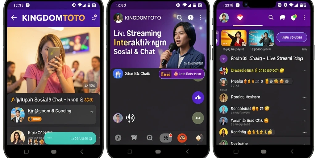 Tampilan antarmuka KINGDOMTOTO yang ramah pengguna untuk Live Streaming.