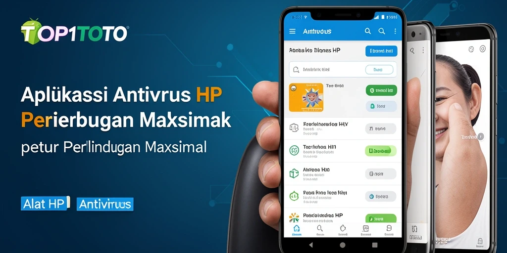 Tampilan antarmuka intuitif aplikasi Antivirus HP TOP1TOTO.