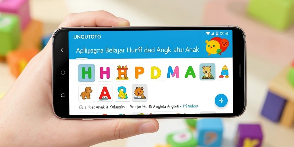 Tampilan antarmuka UNGUTOTO yang interaktif dan ramah anak.