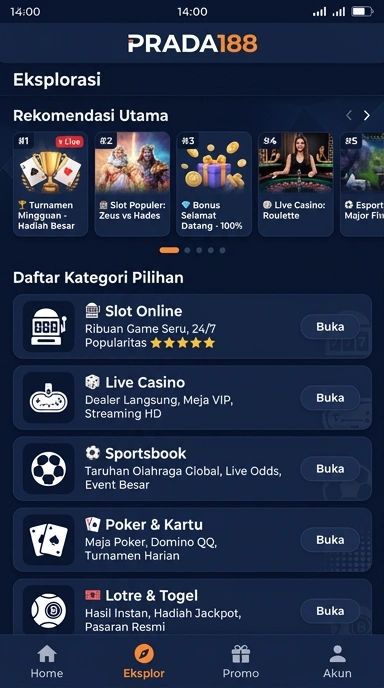 Akses Terbaik Aplikasi Populer di prada188 — Kanal Uji & Unduhan